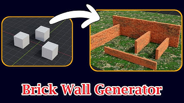 Blender | Create Brick Wall With Procedural Brick Wall Generator | Geometry Nodes Demo Cum Tutorial