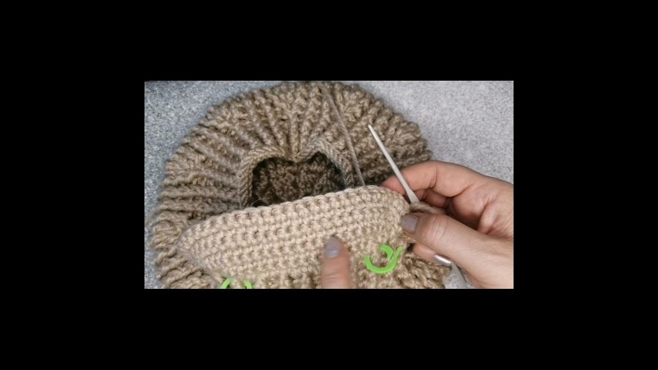 БЕРЕТ С КОЗЫРЬКОМ. Вязание с Оксаной Ивановой 😊 - YouTube