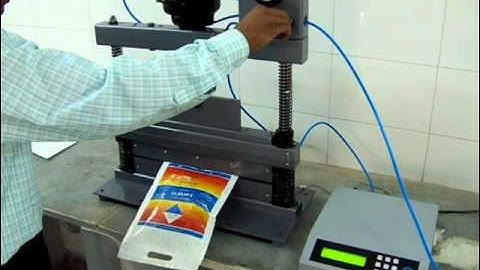 Balloon Burst Tester P312D   Small Pouch   Video