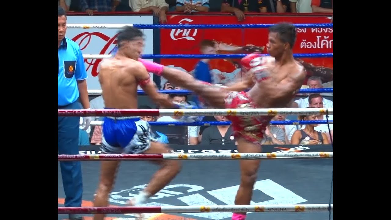Muay Thai Fight-Petdam vs Lerthavi (เพชรดำ vs เลิศทวี), Rajadamnern Stadium - 09.3.16