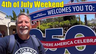4th of July Weekend at Californias Great America | Firework show and riding patriotic rides