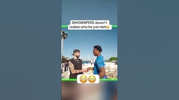 ISHOWSPEED doesn’t realize who he just met😳 #Speed #ishowspeed #europe #imyayo