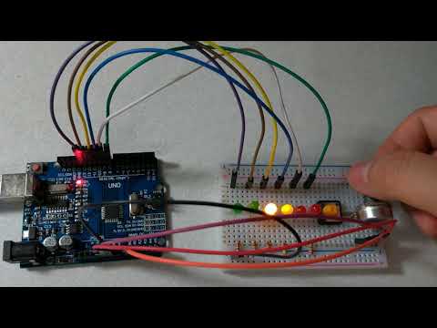 【Arduino電路實驗】用電位器控制LED跑馬燈的速度