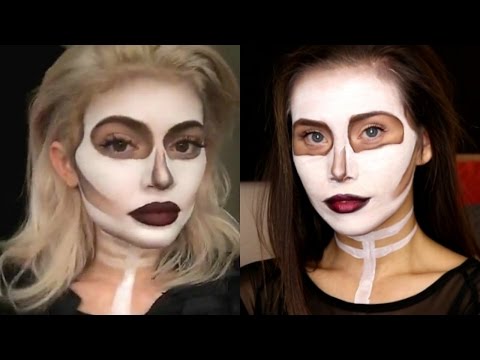 Video: Kylie Jenner Halloween Skull Tutorial