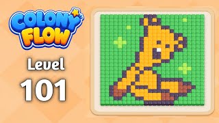 Colony Flow level 101 walkthrough solution gameplay 
