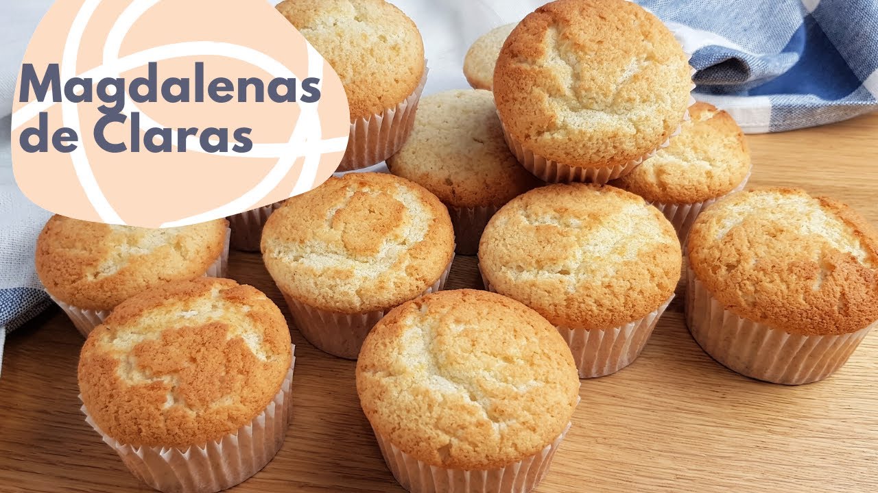 Aprovechar las claras de huevo en una ricas MAGDALENAS de claras (Recetas con claras de huevo)