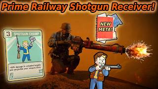 The MOST BROKEN New Weapon Attachment in Fallout 76! Prime Railway Shotgun Receiver Showcase!