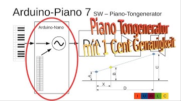 027DE Arduino Piano Teil 7 - Tongenerator mit 1 Cent Genauigkeit (Algorithmus für C/C++)