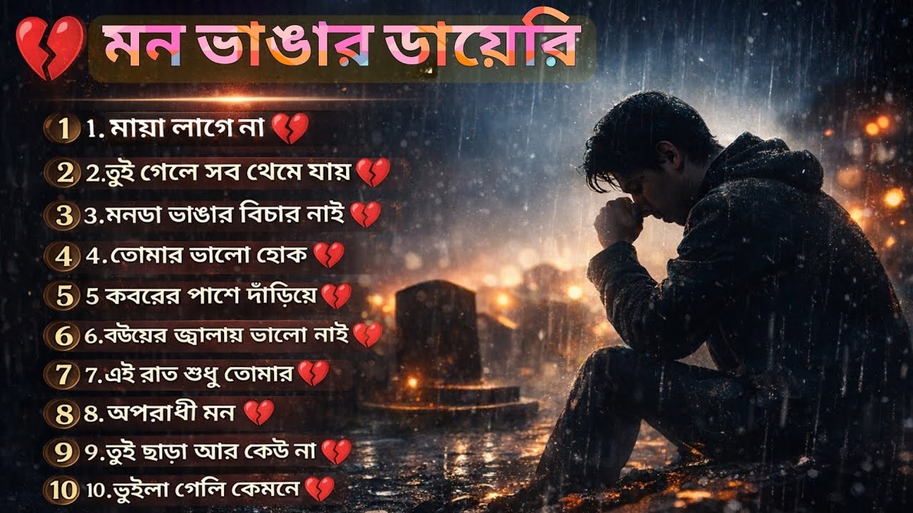 ভাঙার মনের ডায়েরি 💔 | Bangla Sad Album | Broken Heart Songs।Official@Hridoyer sur