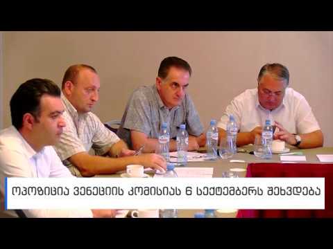 ოპოზიცია ვენეციის კომისიას 6 სექტემბერს სტრასბურგში შეხვდება