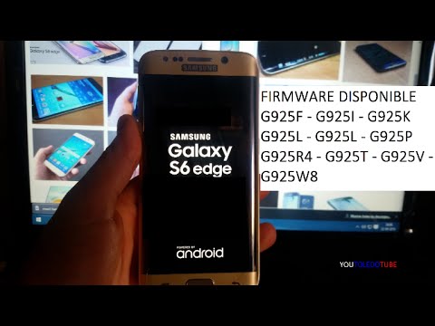 Descargar e Instalar Firmware Galaxy S6 edge  android 7 y 6  G925F/I/K/L/P/R4/T/V/W8 ROM STOCK