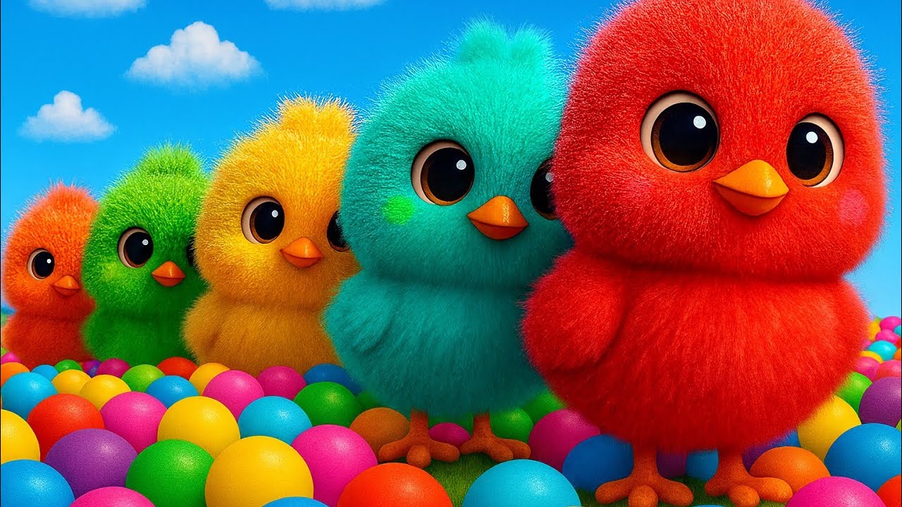 Five Little Chicks Fun Educational Nursery Rhyme And More Educational Rhymes For Kids