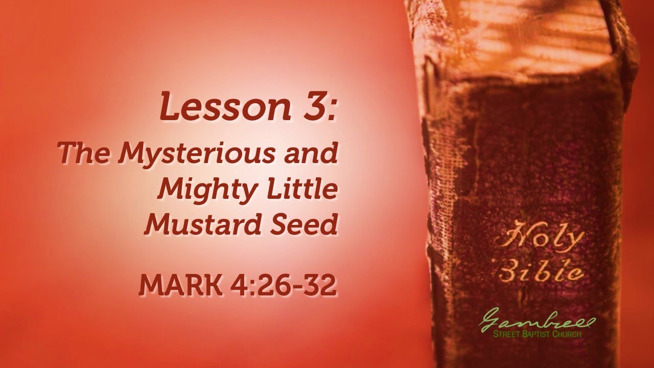 The Mysterious and Mighty Little Mustard Seed - Mark 4:26-32 - YouTube