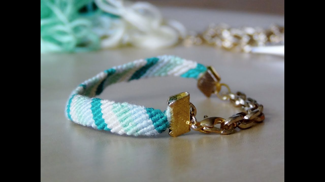 DIY : bracelet brésilien motif tresse ✨ Marion Blush 