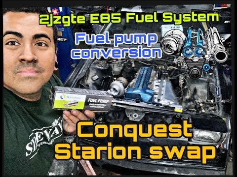 Starion Conquest in tank e85 fuel pump conversion