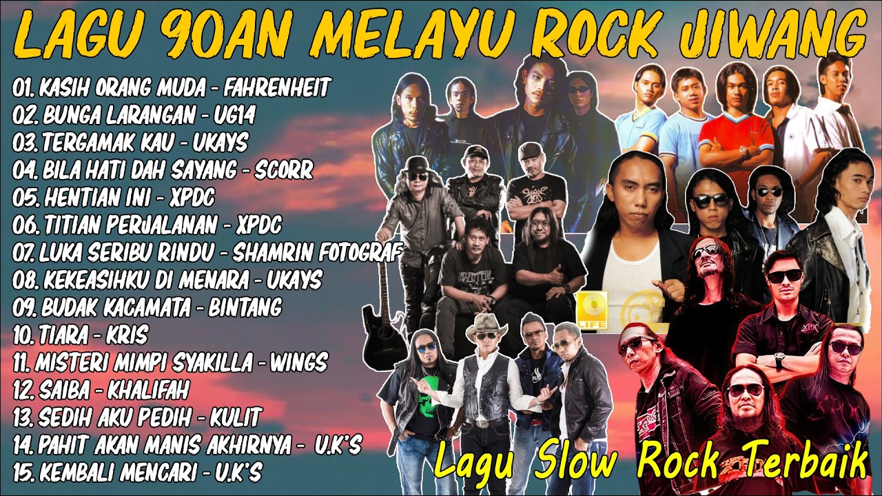 15 Lagu Jiwang Malaysia 80-90an Terbaik - Rock Kapak Lama Terbaik dan Terpopuler 90-an