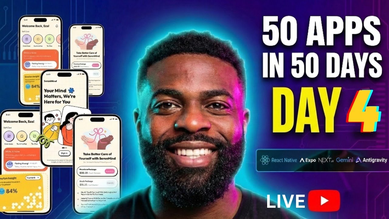 I'm Building 50 Apps in 50 Days | Day 4 | Productivity App | Pt. 1 ...