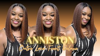 ANNISTON🌻//HOW TO INSTALL  A LACE FRONT WIG //OUTRE 14&quot; HD TRANSPARENT LACE FRONT SYNTHETIC WIG