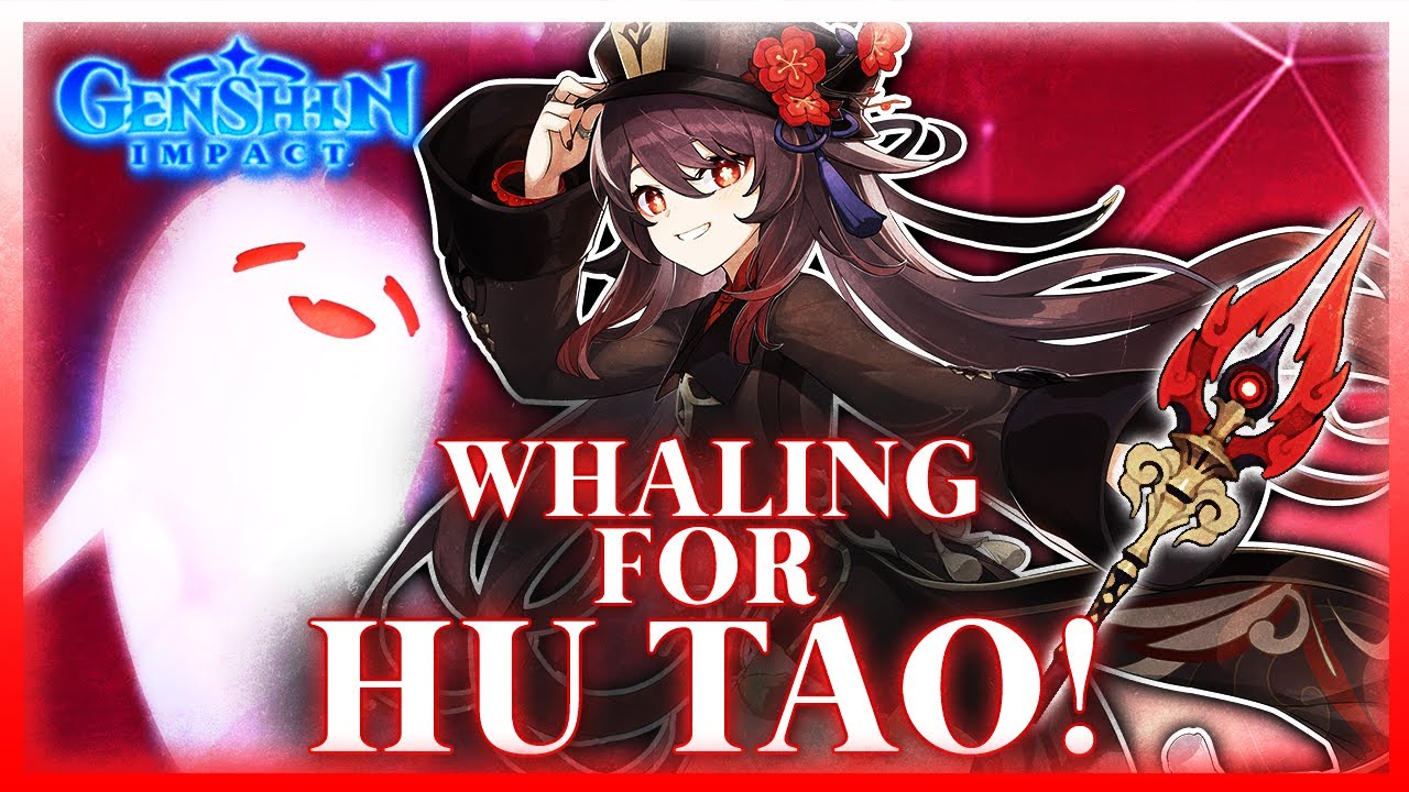 Hu Tao cutely and aggressively encouraging you to wish for her banner