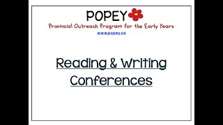 Reading and Writing Conferences in Your K-3 Literacy Block