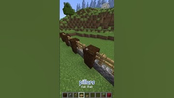 how to build a easy Fence in minecraft update 1.21 #shorts #minecraft