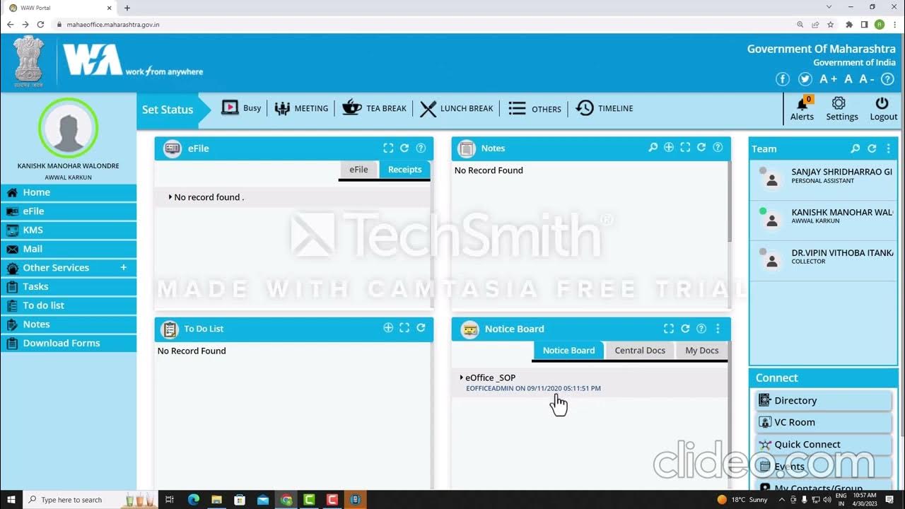 eoffice how to downloads the DSC signer service eoffice maharashtra 