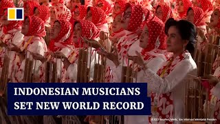 New world record set for largest ensemble performance of traditional Indonesian angklung