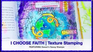 100 Days of Bible Promises | I Choose Faith | Texture Stamping
