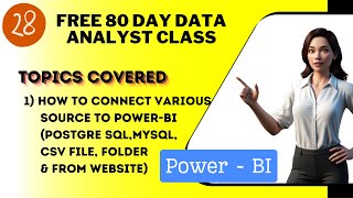 #28 Become Data Analyst in 80 Days/Free Power BI Course/#powerbi Day 28