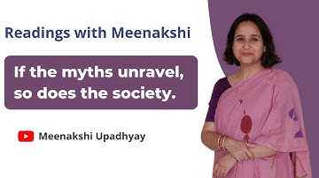 Reading with Meenakshi Upadhyay || If the myths unravel, so does the society.|| VARC || CAT Prep