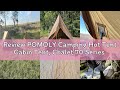 Review POMOLY Camping Hot Tent Cabin Tent, Chalet 70 Series Portable Wall Tents with Stove Jack and