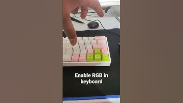 turn on RGB lights in keyboard. 🚥