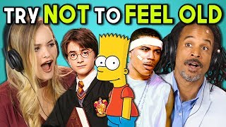 ADULTS REACT TO TRY NOT TO FEEL OLD CHALLENGE