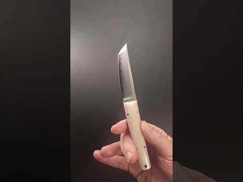 North Mountain Blade Customized Tanto - Review Coming Soon! Bone, Red Liner in SLD Magic Steel!