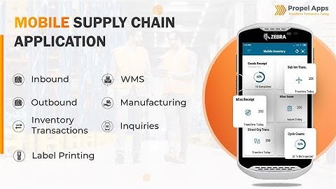 Mobile Supply Chain Application Demo |  ERP | Propel Apps | Oracle Fusion Cloud
