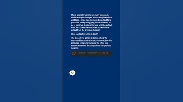 Keep running command until output differs from previous run in Bash #shorts