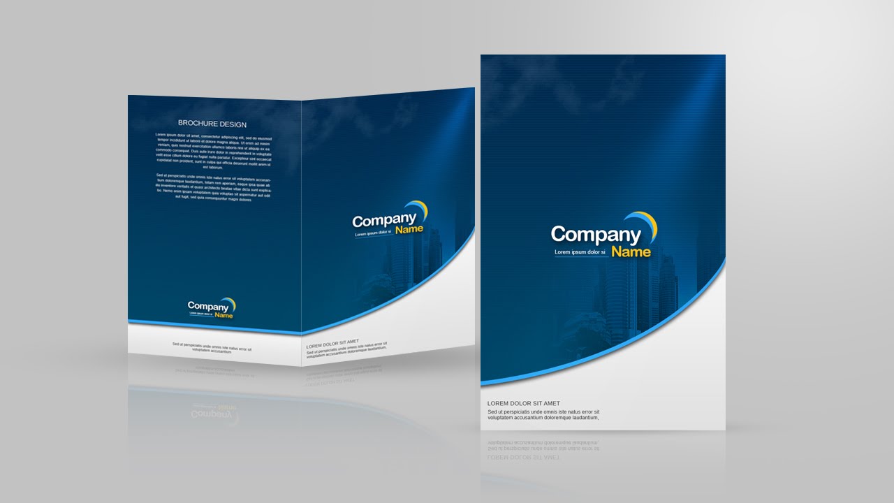 Design a Two Fold Brochure In Photoshop Throughout Two Fold Brochure Template Psd