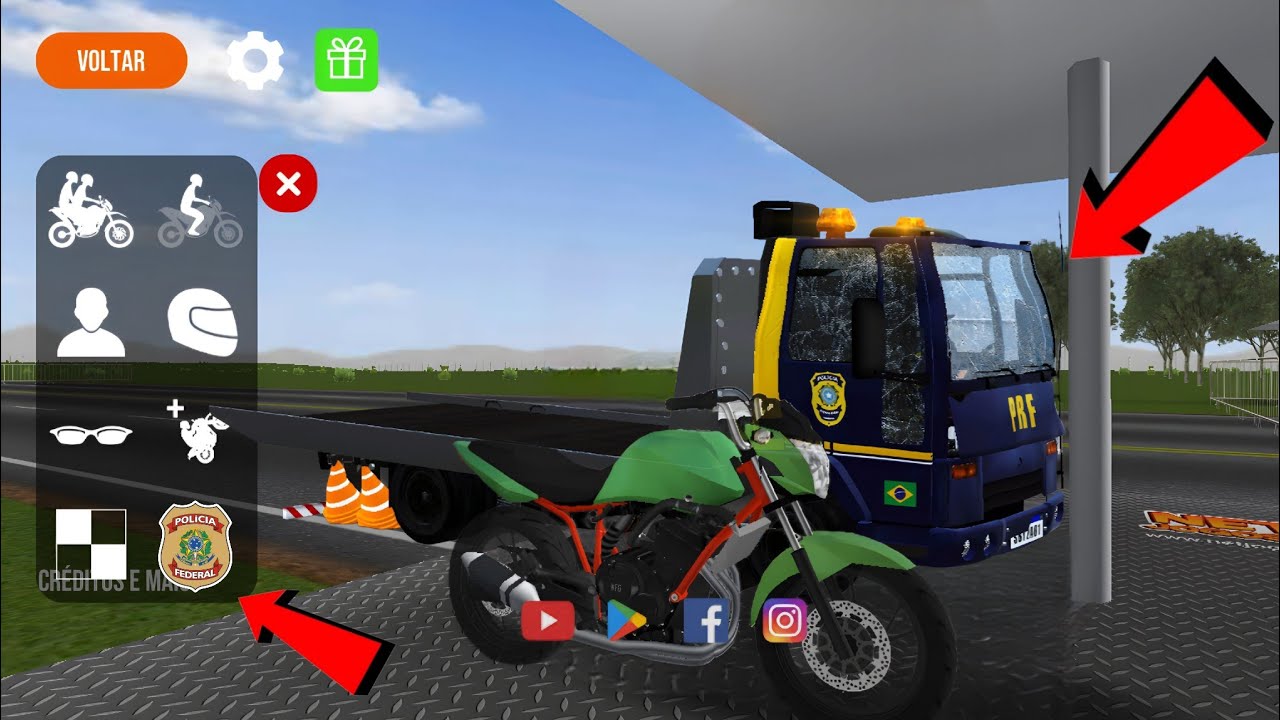 CHEGOU -  MOD REBOQUE DA PRF NO MOTO WHEELIE 3D