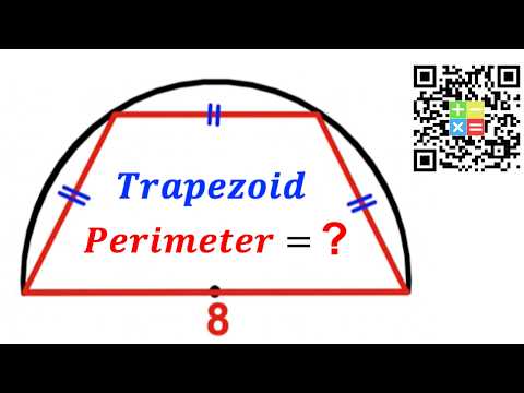 Can you find Perimeter of the Trapezoid? | (Ptolemy's Theorem) | #math #maths | #geometry