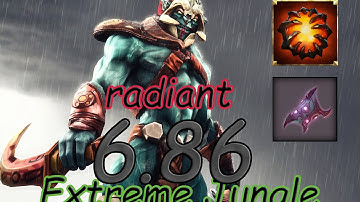 Dota 2 6.86 Jungle Radiant - Huskar Armlet and Roshan! 8:10