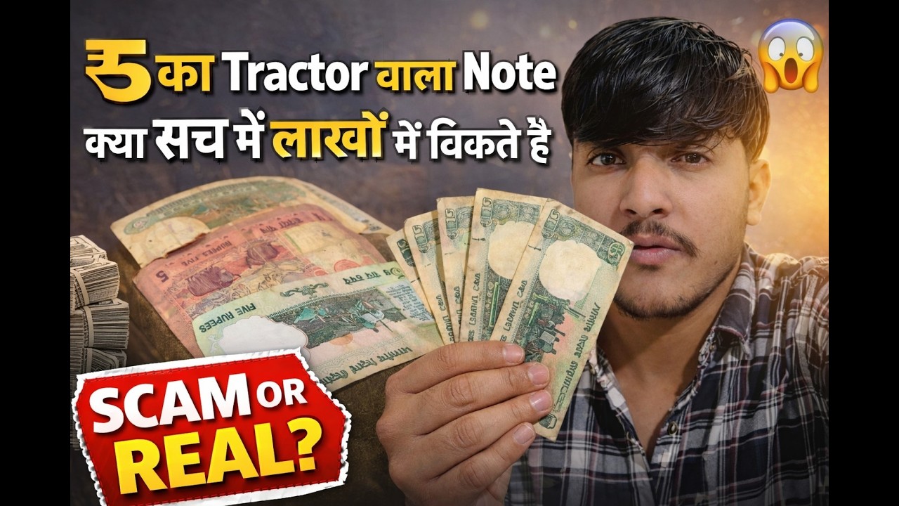 ₹5 Tractor Wala Note – Kya Sach Me Lakho Me Bikta Hai? | Scam Ya Real Truth |vlog - 121