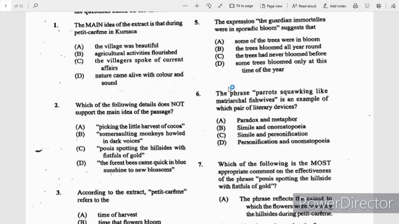 CAPE Communication Studies Past Paper 1 Solution - 2015..1-7 - YouTube