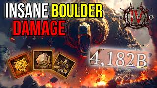 BOULDER IS INSANE - NEW BEST DRUID BUILD? PIT SHOWCASE Diablo 4 Lord Of Hatred