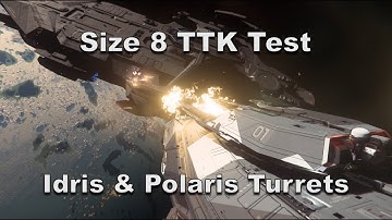RSI Perseus Size 8 TTK Test - Idris & Polaris Turrets - Star Citizen