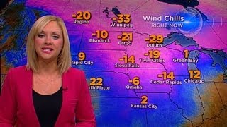 Freezing temperatures across the upper Midwest