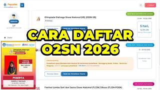 CARA DAFTAR O2SN OLIMPIADE OLAHRAGA SISWA NASIONAL DI WEB AJANG TALENTA DAFTAR BPTI PUSPRESNAS 2026