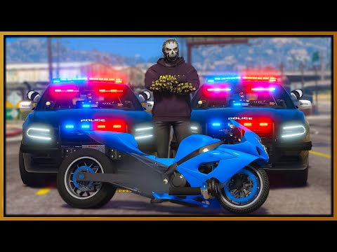 GTA 5 Roleplay - trolling cops in FAST drag bike | RedlineRP