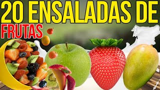 TOP 20 Recetas de ENSALADAS DE FRUTAS FACILES para NEGOCIOS RENTABLES y GANAR DINERO DESDE CASA