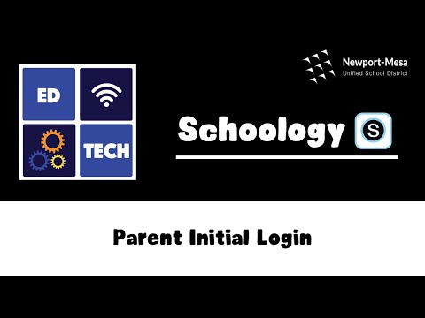 Schoology: Parent Initial Login
