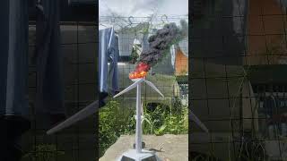 wind turbine vestas on fire